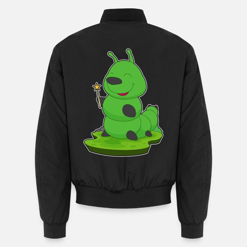 Caterpillar Wizard Wand - Unisex Bomber Jacket - black