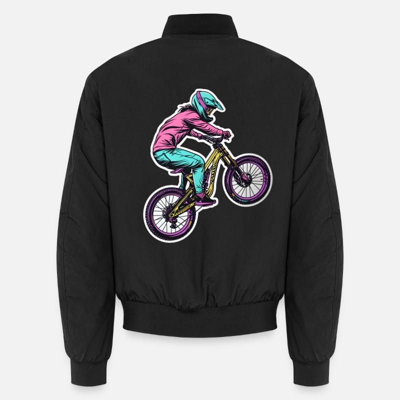 Mountainbikerin Unisex Bomberjacke