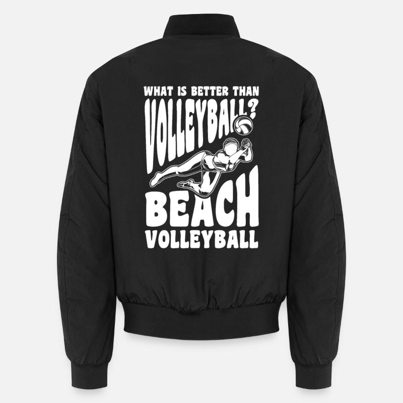 Beachvolleyballer Witz Unisex Bomberjacke