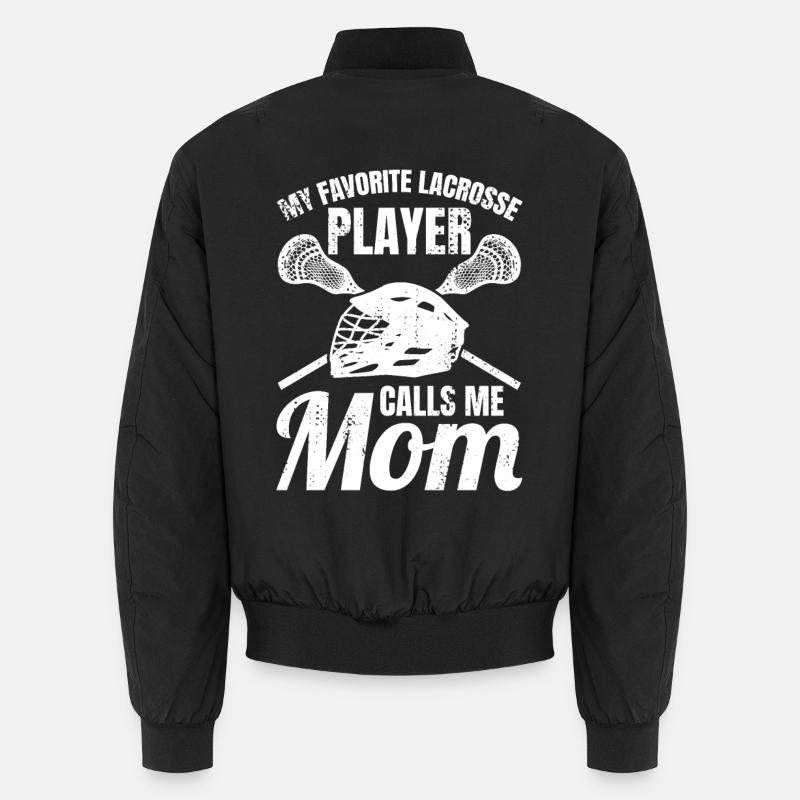 Lacrosse Mama - Unisex Bomberjacke - Schwarz