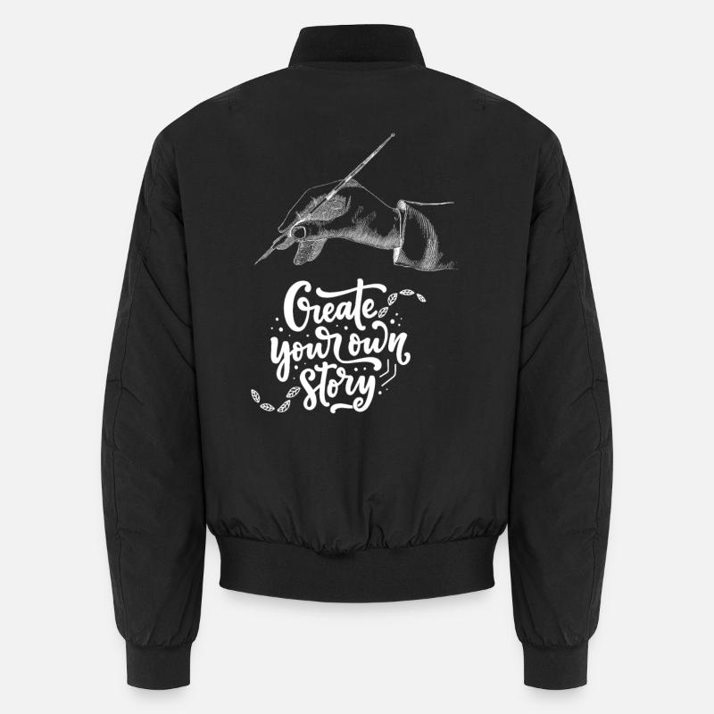 Handillustration mit inspirierender Botschaft Unisex Bomberjacke