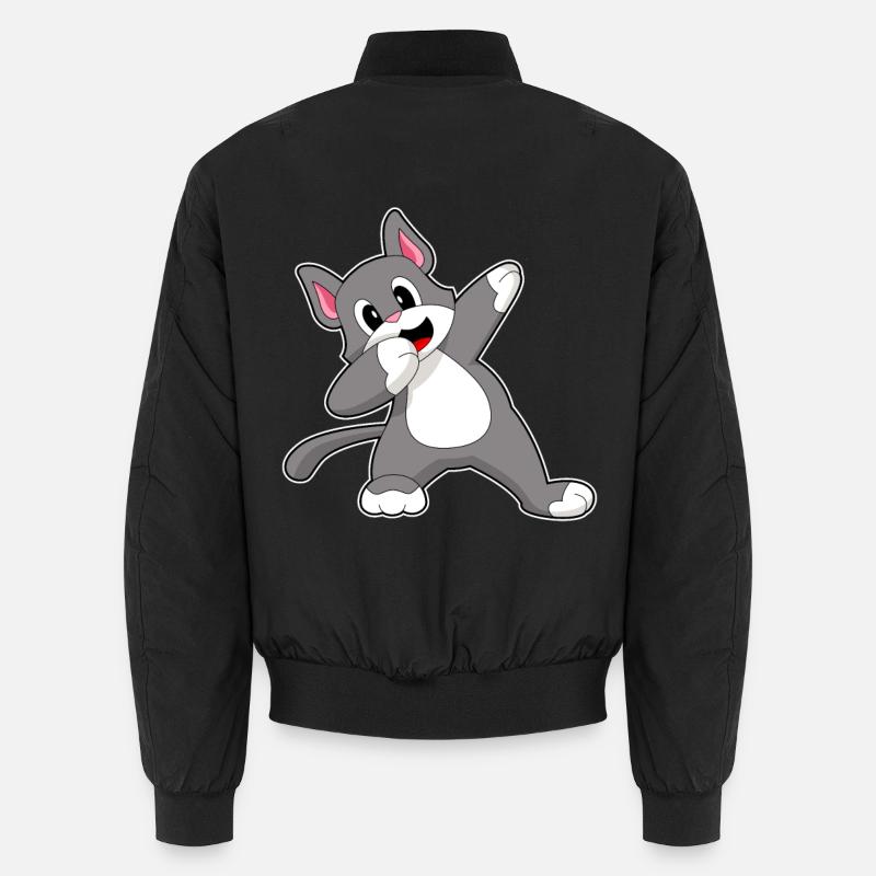Chat Hip Hop Danse - Bomber unisexe - noir