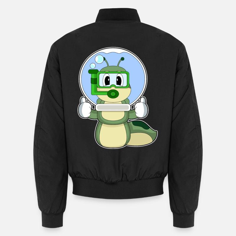 Raupe Aquarium - Unisex Bomberjacke - Schwarz