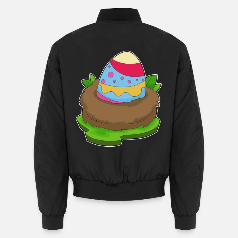 Ostern Osterei Nest - Unisex Bomberjacke - Schwarz