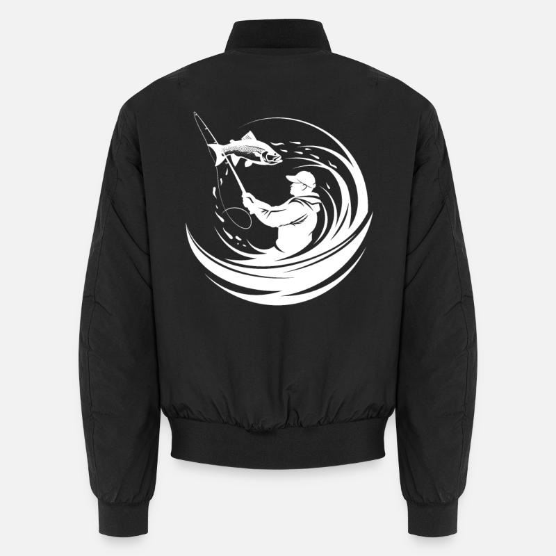Pêche - Bomber unisexe - noir