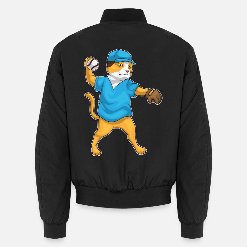 Baseball pour chats - Bomber unisexe - noir
