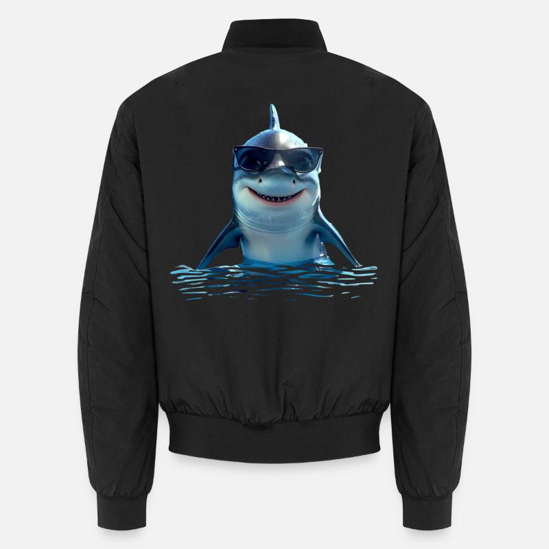 Requin Requin Requin Tigre Requin Requin Gris Grand Requin Blanc Bomber unisexe