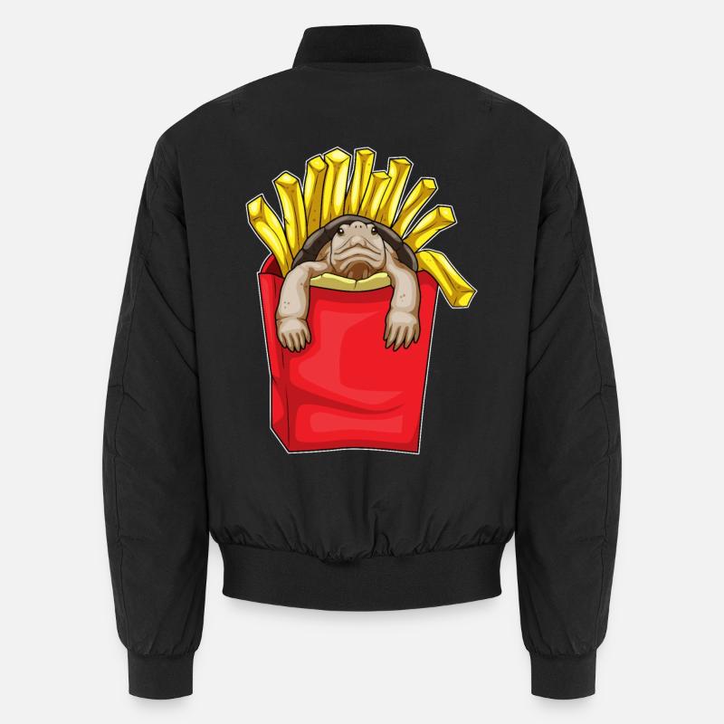 Frites de tortue - Bomber unisexe - noir
