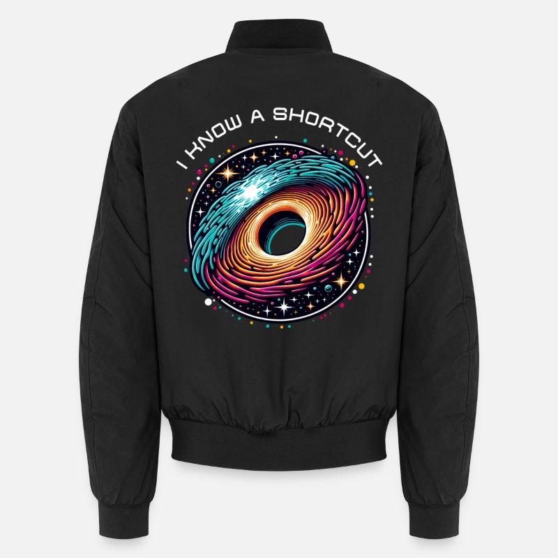 Wormhole Abbreviation Astrophysics Time Travel Spacetime Unisex Bomber Jacket