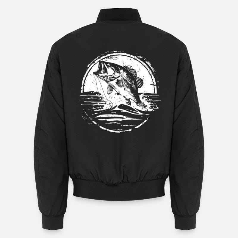 Fish Drawing Unisex Bomber Jacket