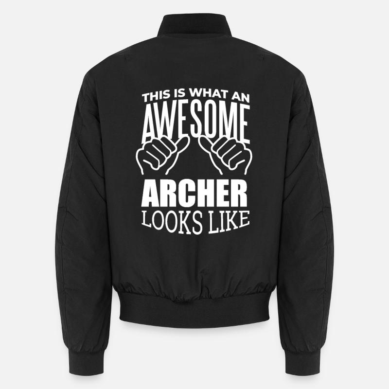 Bogenschießen - Unisex Bomberjacke - Schwarz