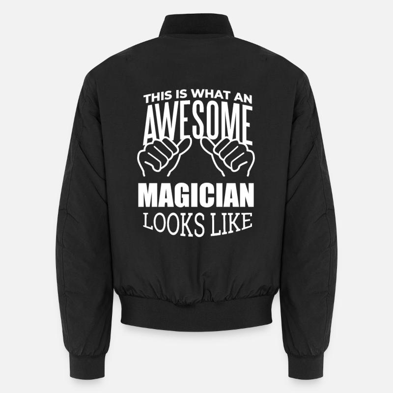 Magician - Unisex Bomber Jacket - black