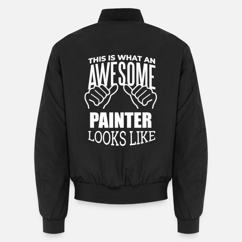 Painter - Unisex Bomber Jacket - black