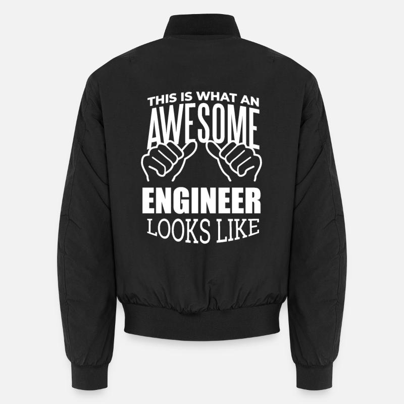 Engineer - Unisex Bomber Jacket - black