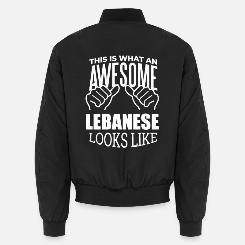 Libanon - Unisex Bomberjacke - Schwarz