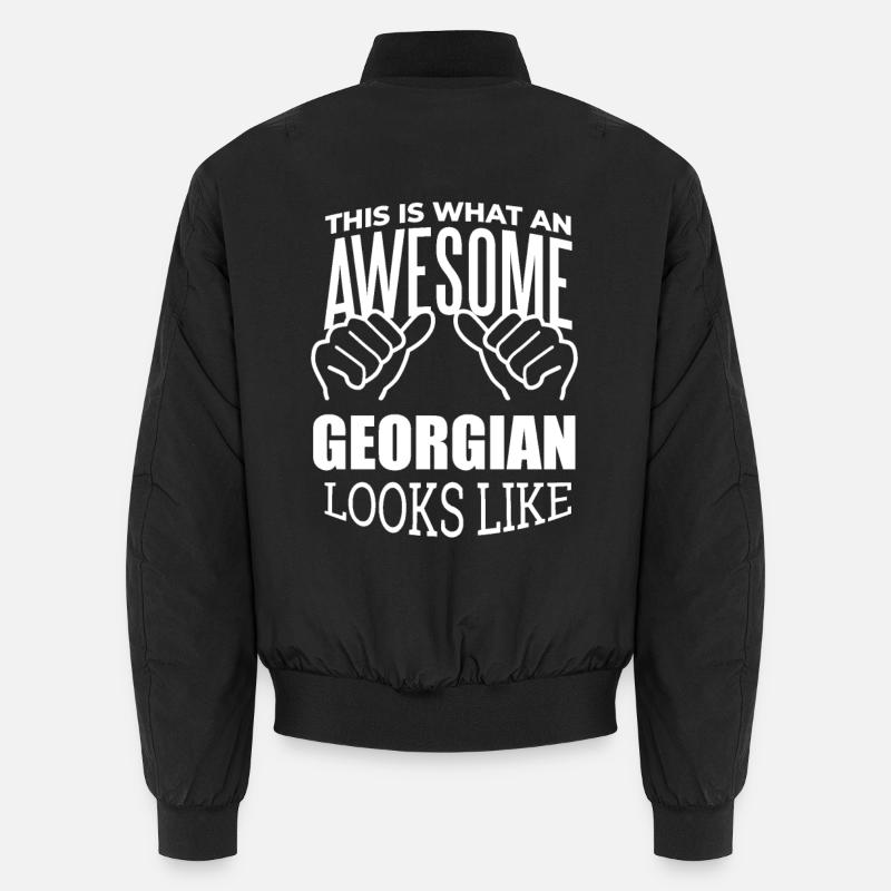 Georgia - Unisex Bomber Jacket - black