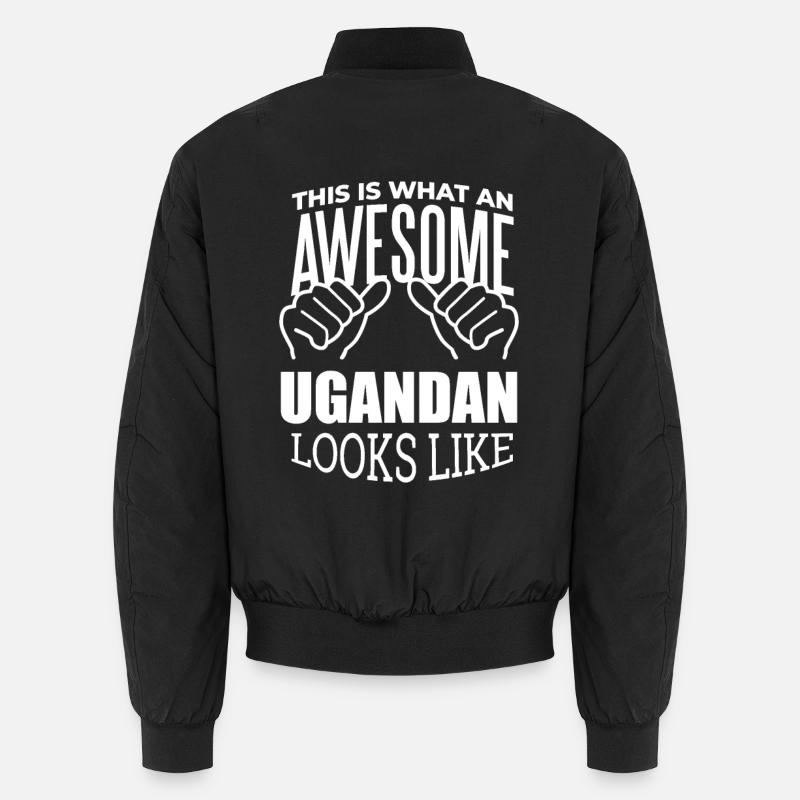 Ouganda - Bomber unisexe - noir