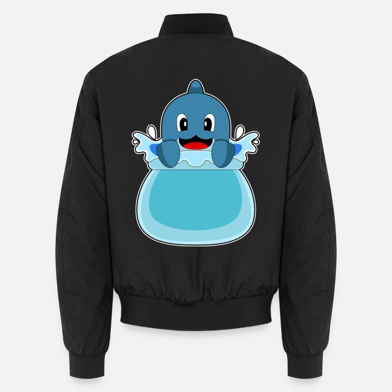Dolphin Aquarium - Unisex Bomber Jacket - black