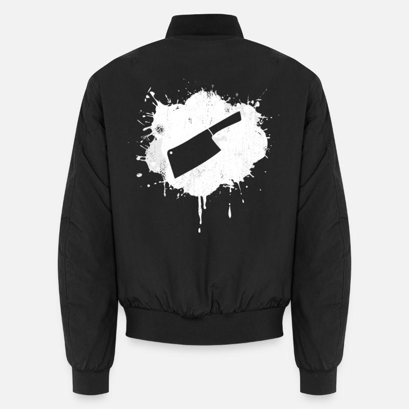 Hackmesser Skizze Unisex Bomberjacke