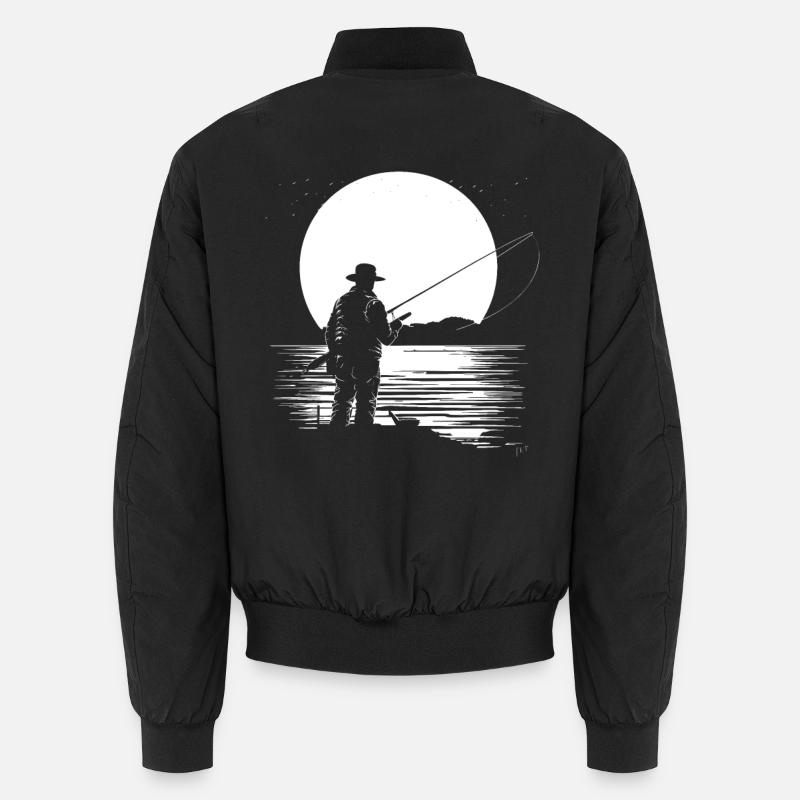 Graphiques de pêche - Bomber unisexe - noir