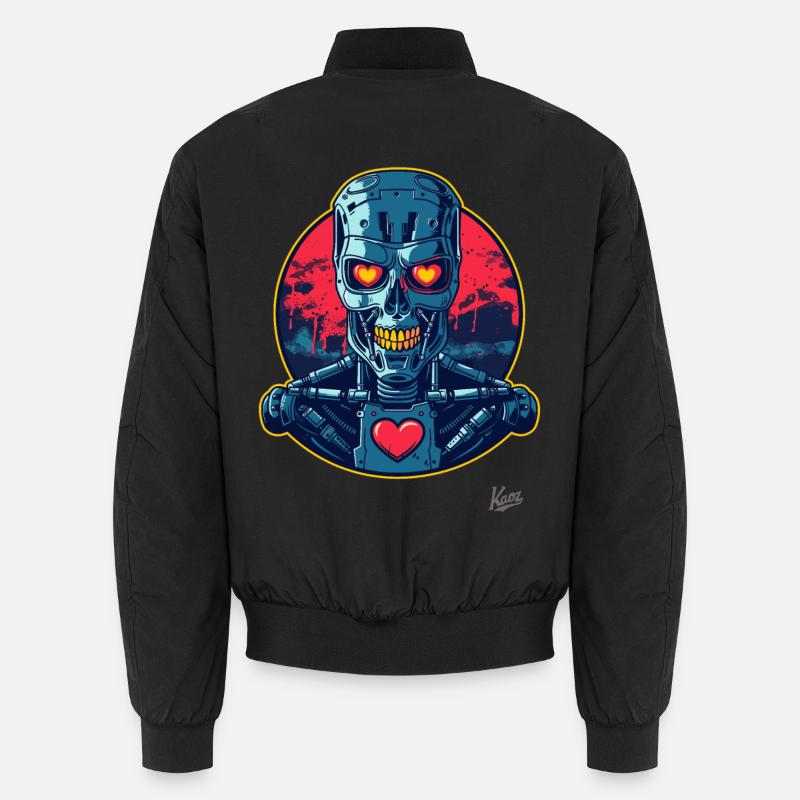 Cyborg Cyber Lover: Roboter mit Herz Unisex Bomberjacke