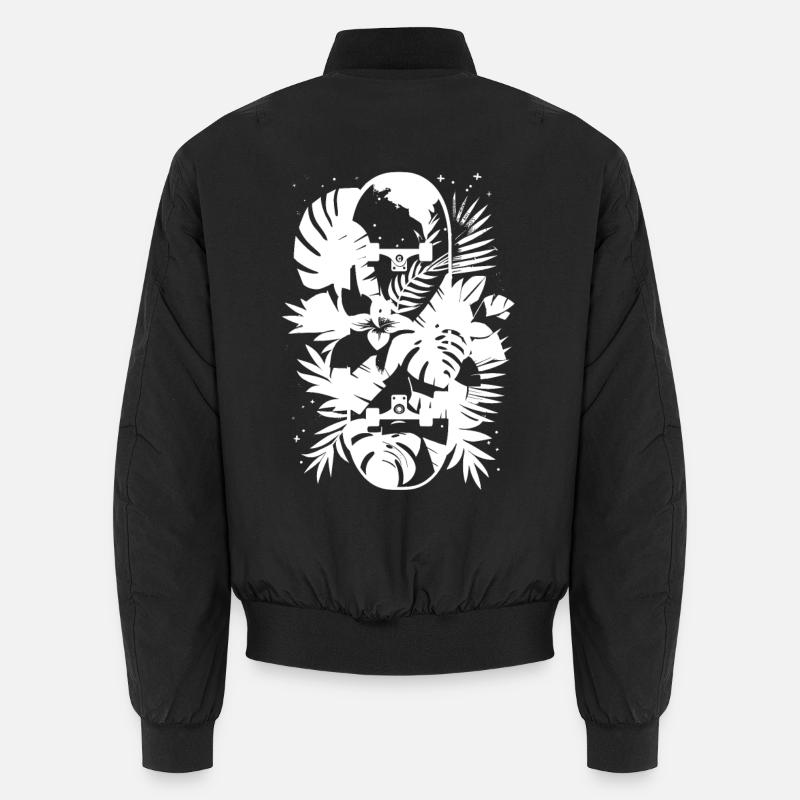 Skateboarding Grafik Unisex Bomberjacke