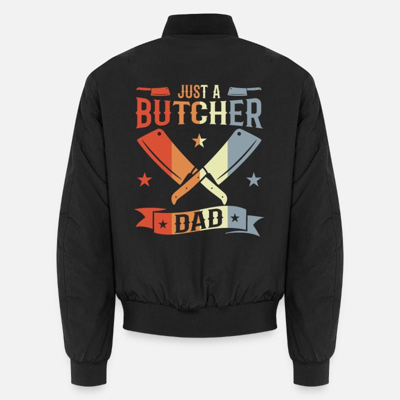 Fleischer Vater - Unisex Bomberjacke - Schwarz