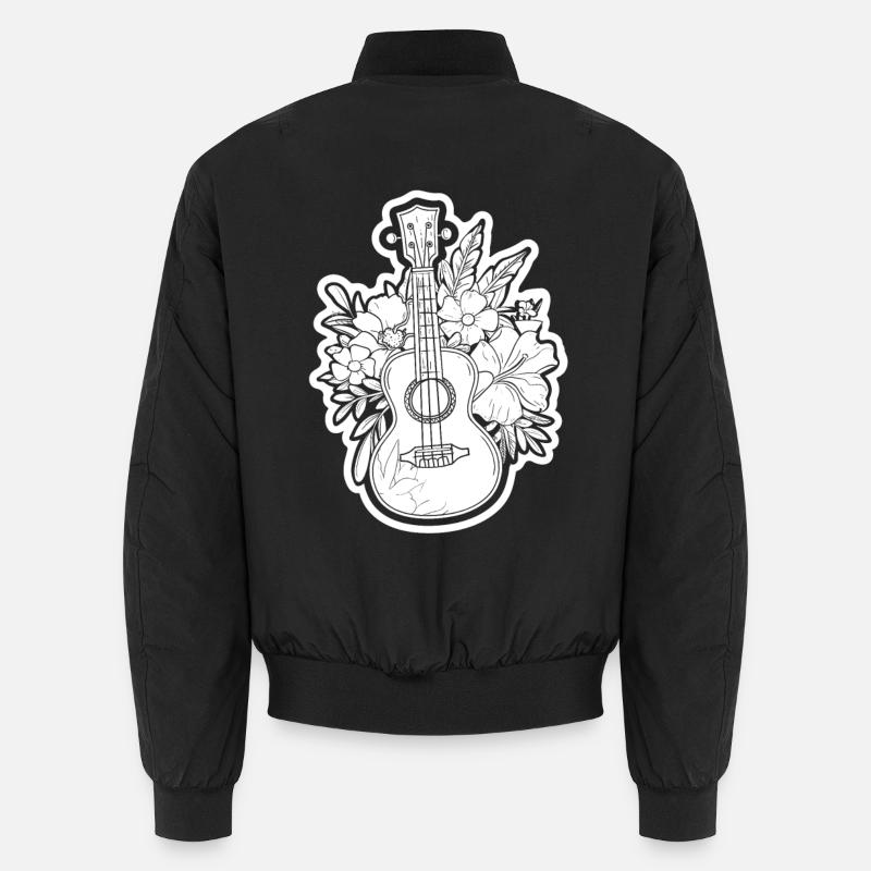 Ukulélé Look Bande Dessinée Bomber unisexe