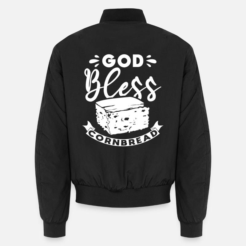 Gott segne das Maisbrot - Unisex Bomberjacke - Schwarz