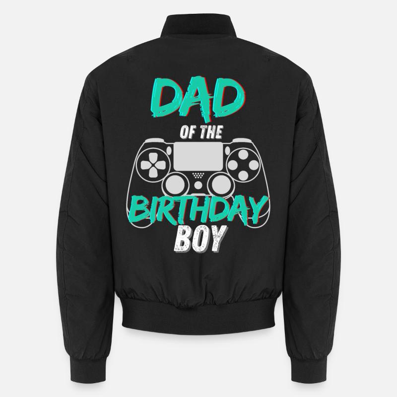 Papa du garçon d’anniversaire Gaming Design Bomber unisexe