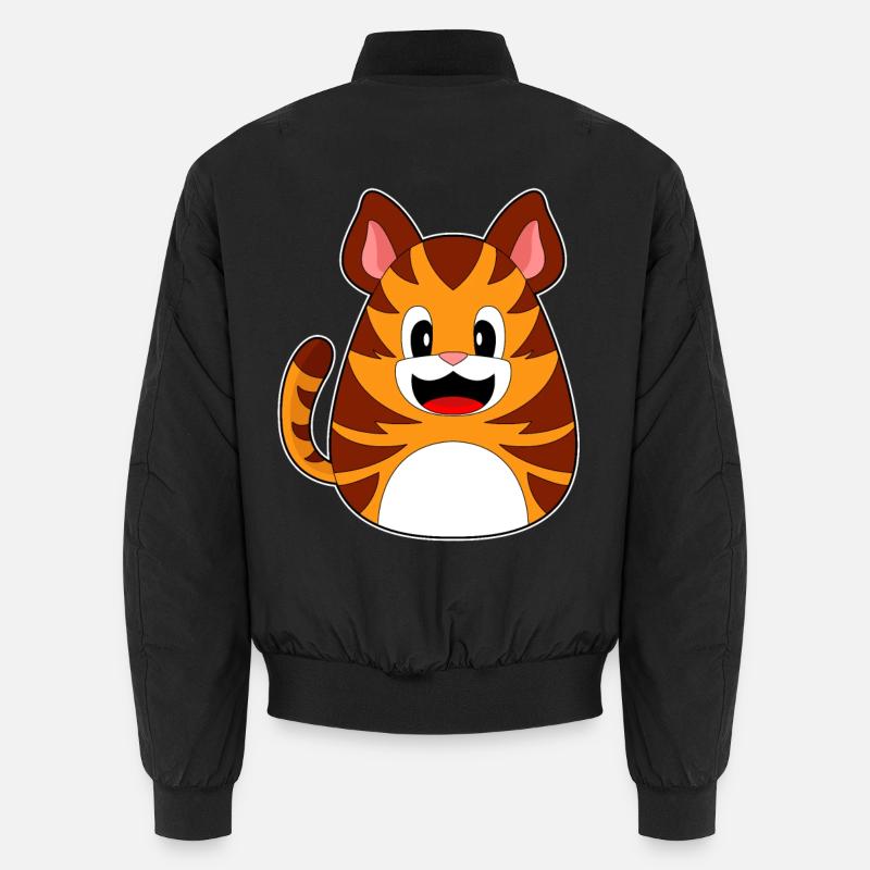 Tiger Ostern Osterei - Unisex Bomberjacke - Schwarz
