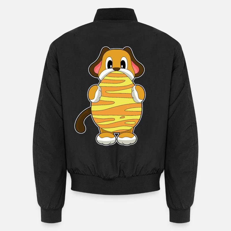 Hund Ostern Osterei - Unisex Bomberjacke - Schwarz