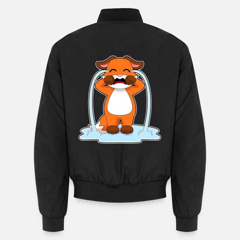 Fuchs weint - Unisex Bomberjacke - Schwarz