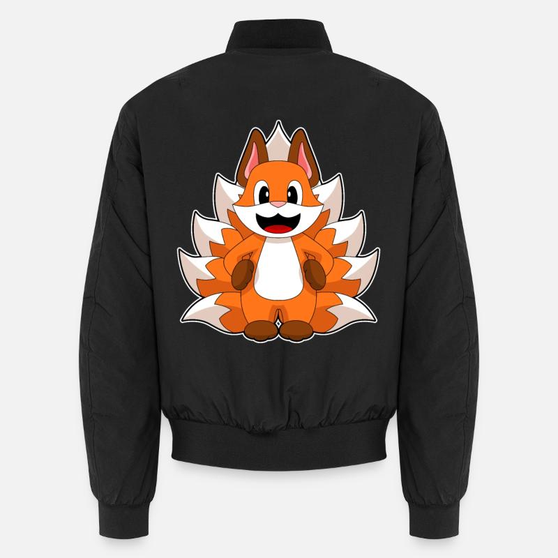 Lustiger Fuchs - Unisex Bomberjacke - Schwarz