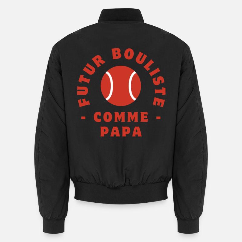 Future bowler like dad Unisex Bomber Jacket