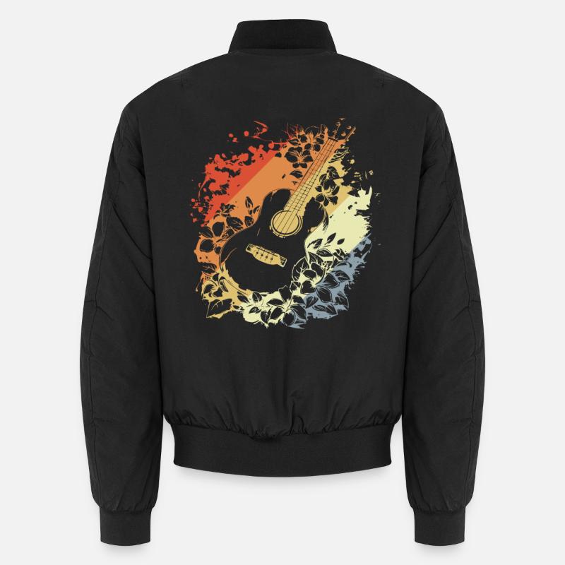 Ukulele Comic Look Unisex Bomberjacke