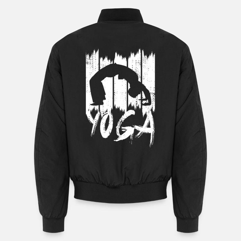 Yoga Pose - Bomber unisexe - noir