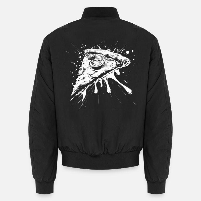 Dessin de morceau de pizza Bomber unisexe