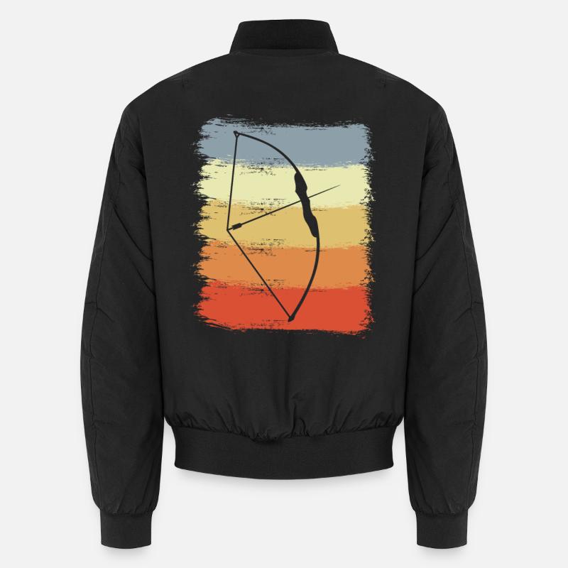 Vintage Bogen und Pfeil Unisex Bomberjacke