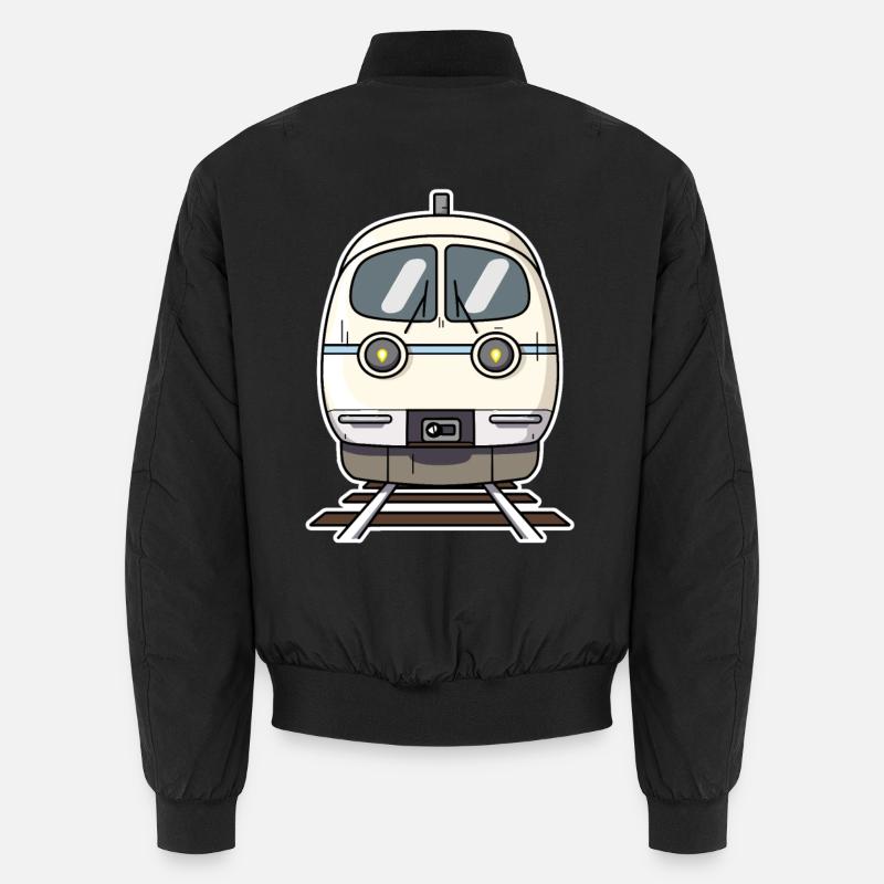 Zug Cartoon Stil Unisex Bomberjacke