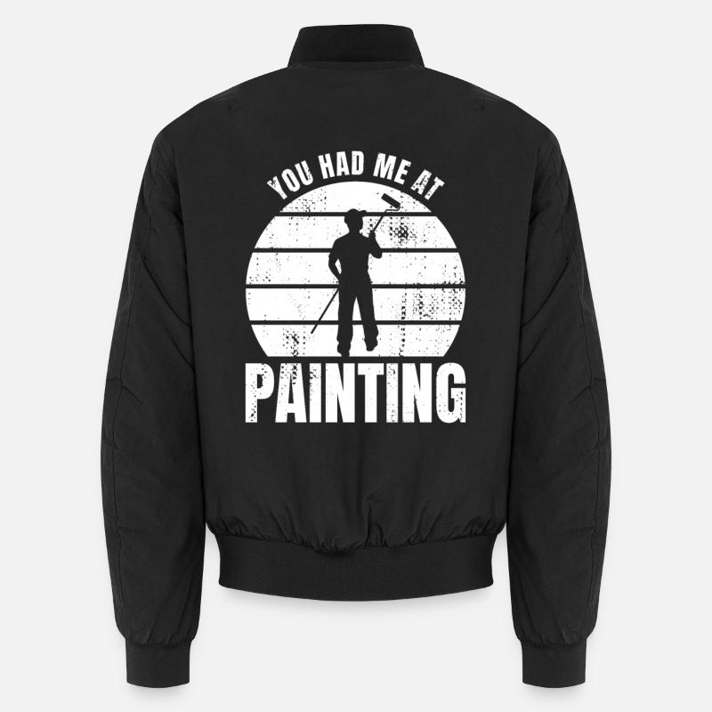Lustiger Maler Spruch Unisex Bomberjacke