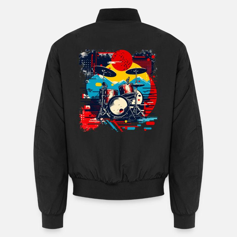 Percussion - Bomber unisexe - noir