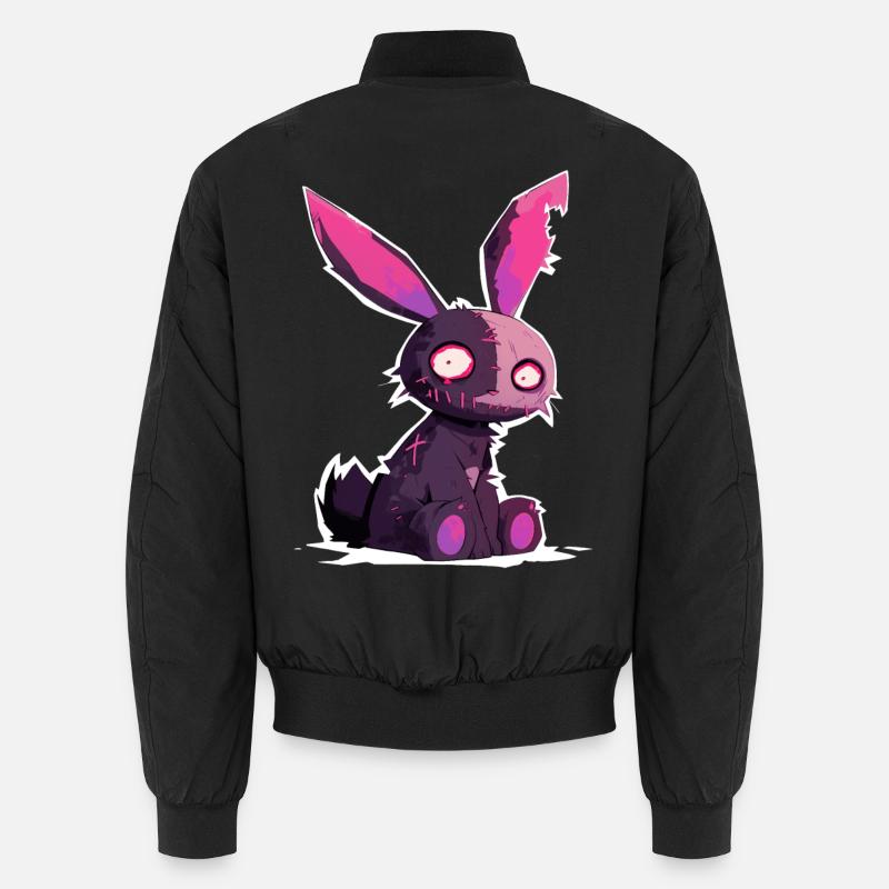 Goth Bunny Doll Hase Gothic Puppe Grunge Geschenk Unisex Bomberjacke
