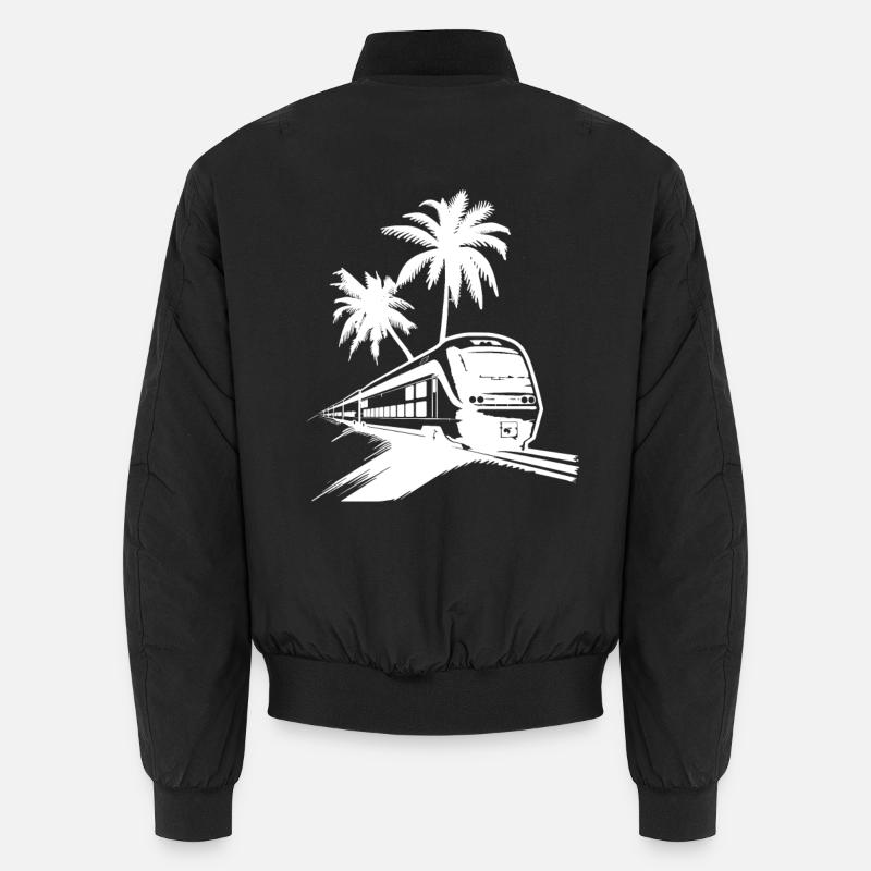 Railway Sketch Unisex Bomber Jacket