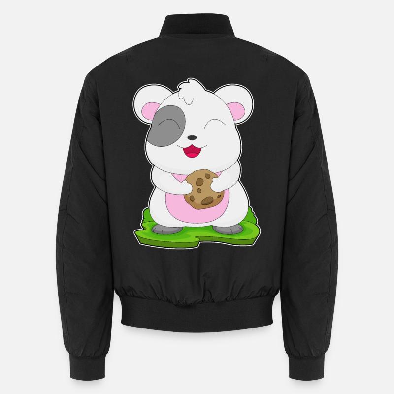 Hamster Cookie - Unisex Bomberjacke - Schwarz