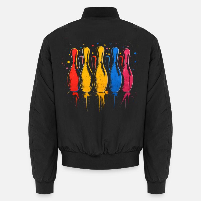 Bowling Éclaboussures de couleurs Bomber unisexe