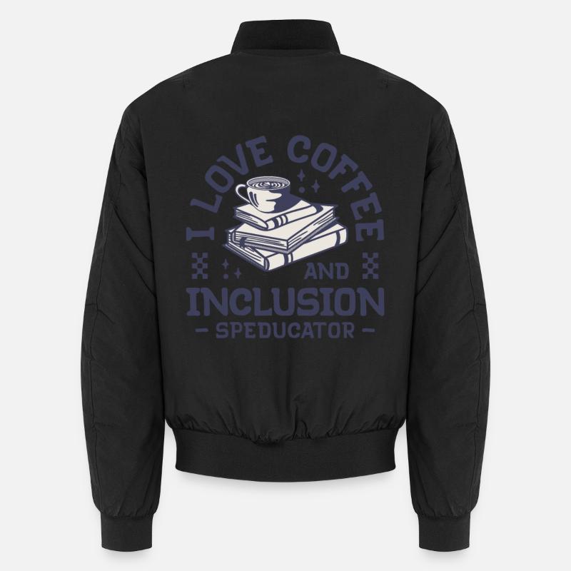Speducator - J’aime le café et l’inclusion Bomber unisexe
