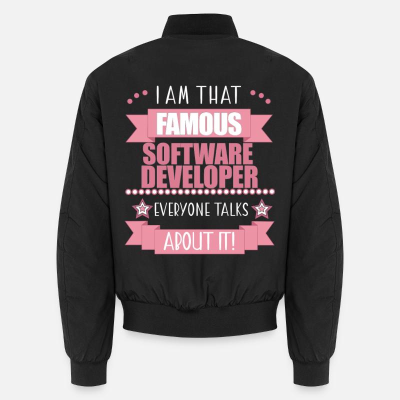 Softwareentwicklerin Beruf Damen Geschenk - Unisex Bomberjacke - Schwarz
