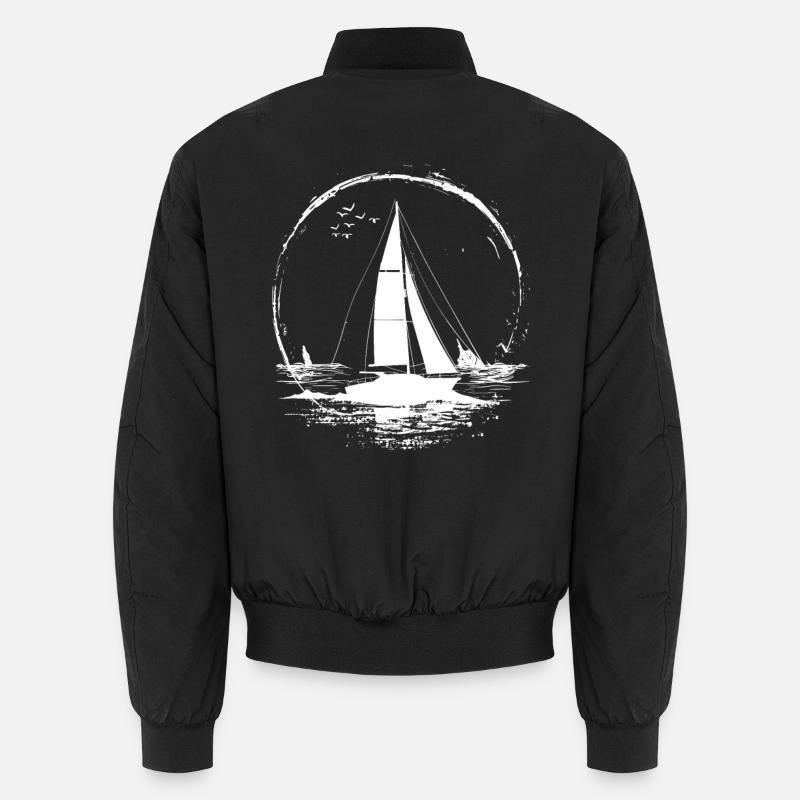 Sailing Drawing Unisex Bomber Jacket