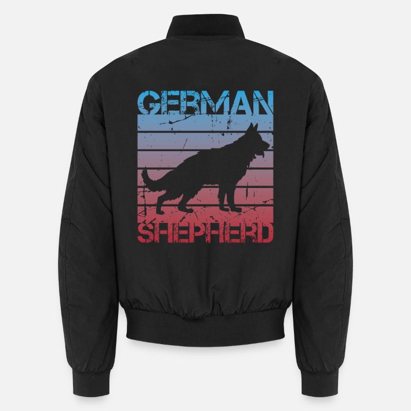 Schäferhund - Unisex Bomberjacke - Schwarz